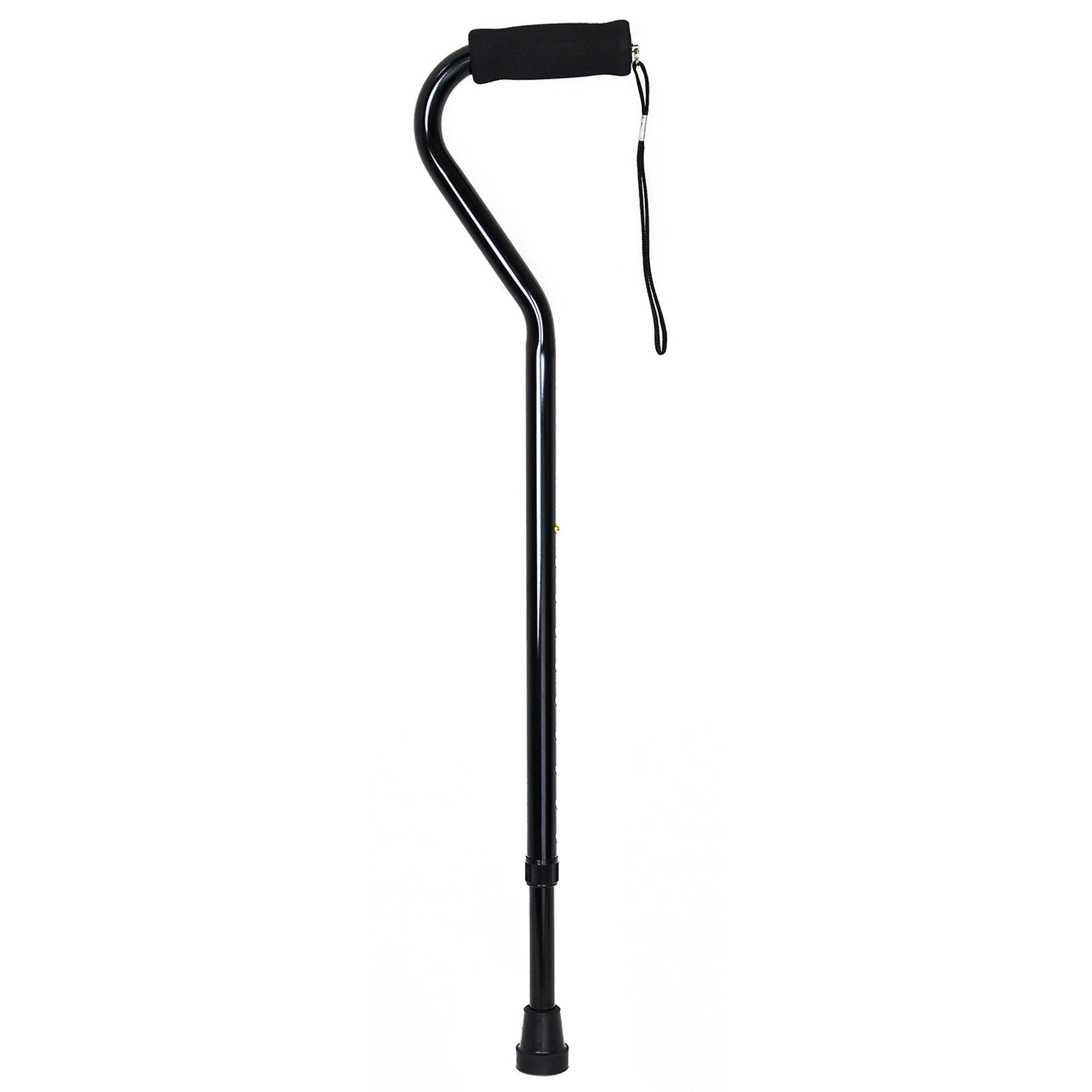 Picture of McKesson Black Aluminum Offset Cane, 30  39 Inch Height
