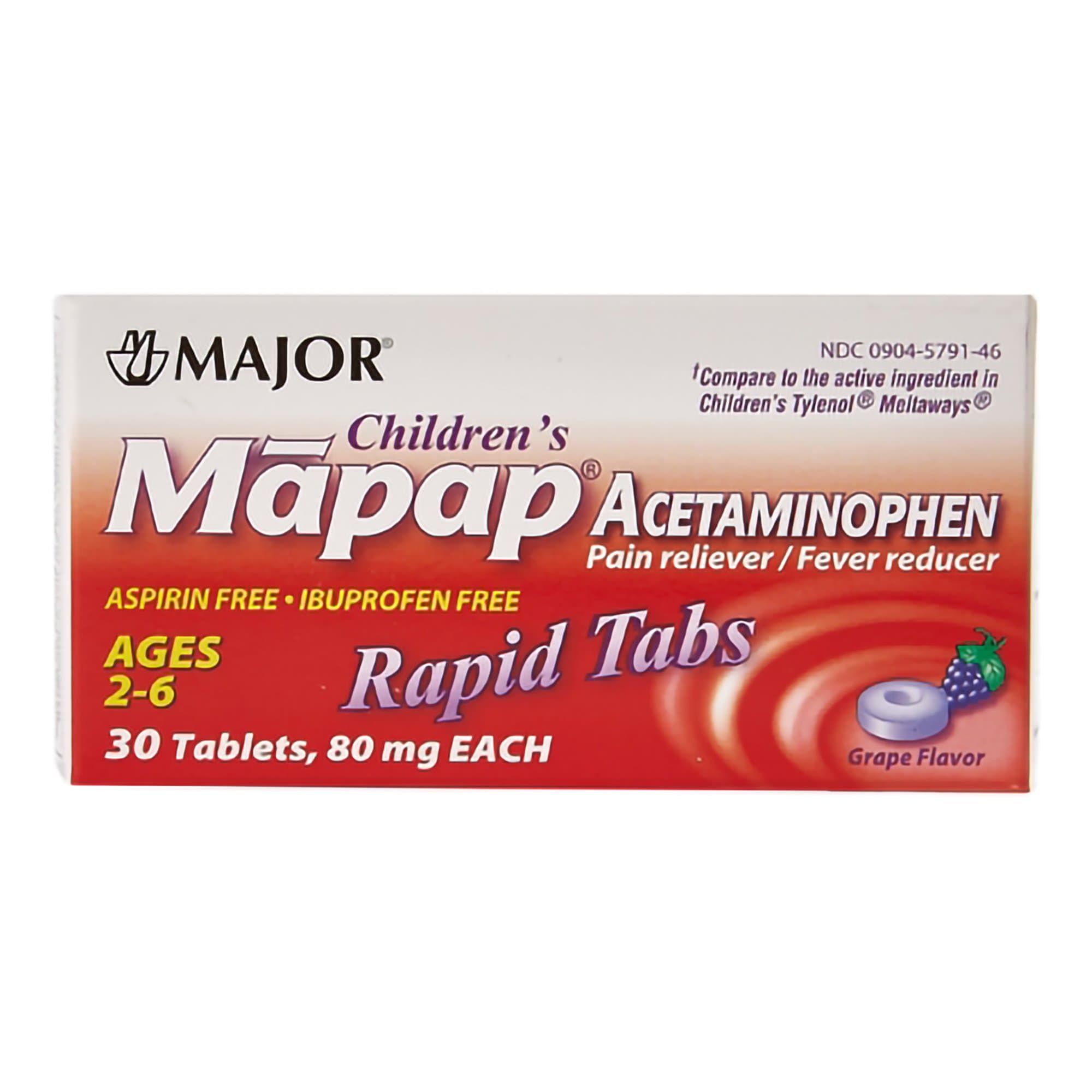 Picture of Mapap Acetaminophen Grape Flavor Children's Pain Relief