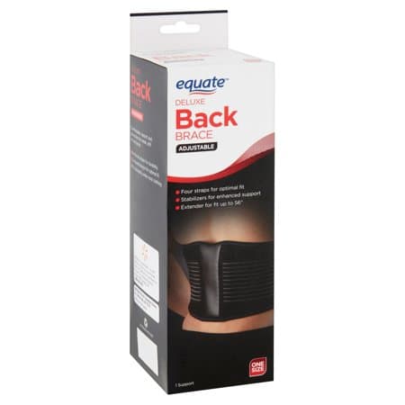 Picture of Equate Deluxe Adjustable Back Brace, One Size