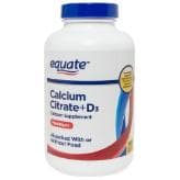 Picture of Equate Calcium Citrate+D3 Coated Tablets, 180 count