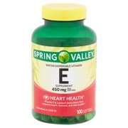 Picture of Spring Valley Water Dispersible Vitamin E Supplement Softgels, 450 mg, 100 count