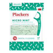 Picture of Plackers Micro Mint Dental Flossers, 75 count