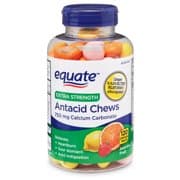 Picture of Equate Extra Strength Antacid Chews, Assorted Fruit, 750 mg, 120 Count