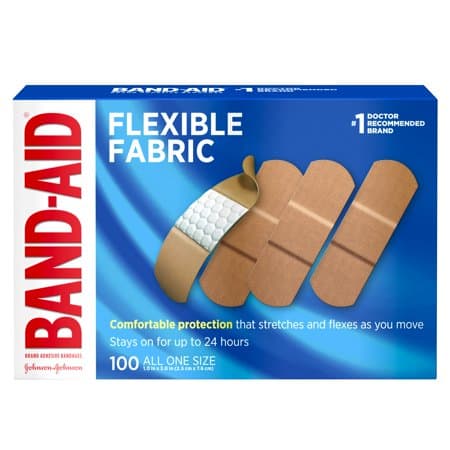 Picture of Band-Aid Flexible Fabric Adhesive Bandages, One Size, 100ct