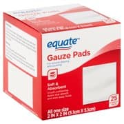 Picture of Equate Gauze Pads, 2" x 2", 25ct