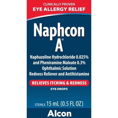 Picture of Naphcon A Antihistamine Eye Drops for Eye Allergy Relief, 15 ml