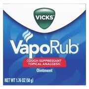Picture of Vicks VapoRub Topical Chest Rub and Analgesic Ointment, 1.76oz