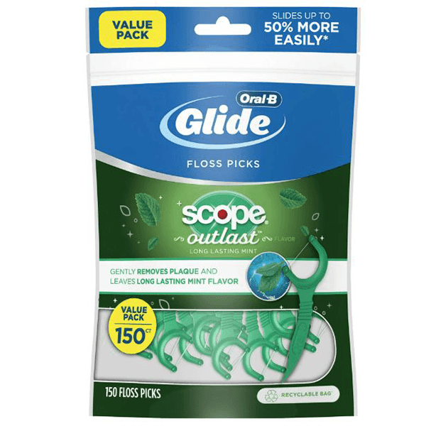 Picture of Glide Plus Scope Floss Picks, 150 count