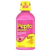 Picture of Pepto-Bismol Pepto Bismol Liquid, Upset Stomach Diarrhea Relief, Over-the-Counter Medicine