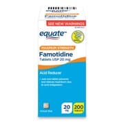 Picture of Equate Maximum Strength Acid Reducer Famotidine Tablets, 20mg, 200ct