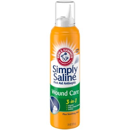 Picture of Arm & Hammer Simply Saline First Aid Antiseptic 3-in-1 Wound Care Spray, 7.4oz
