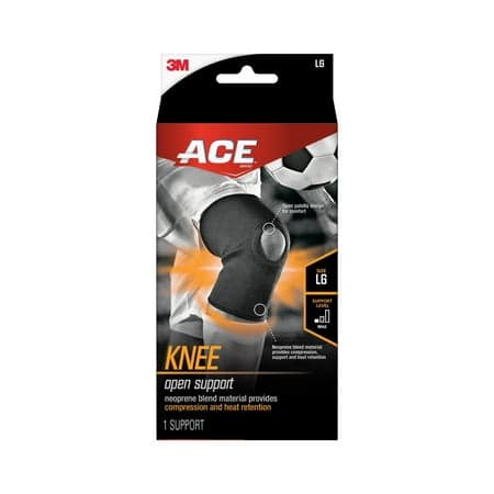 Picture of ACE Brand Open Knee Support, Large, Black, 1/pack