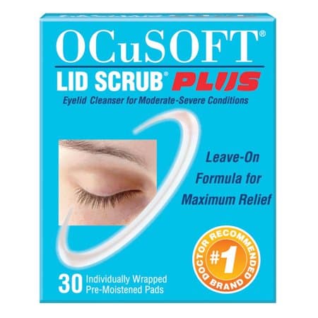 Picture of OCuSOFT Lid Scrub Plus Eyelid Cleanser, Individually Wrapped Pre-Moistened Pads, 30ct