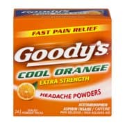 Picture of Goody's Cool Orange Extra Strength Aspirin Headache Powders - 24 Packs