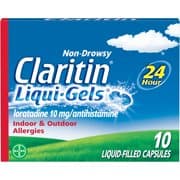 Picture of Claritin Loradatine, Non-Drowsy, 10 mg, Liquid-Filled Capsules