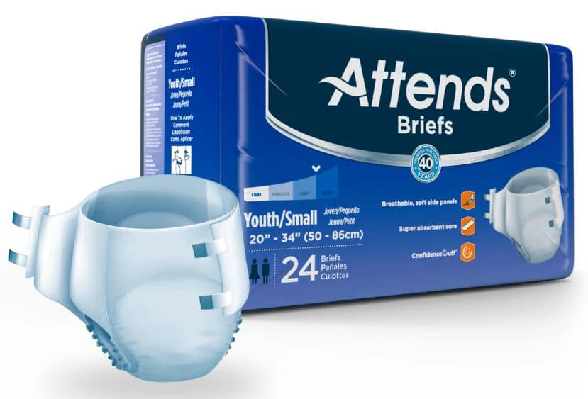 Picture of Adult Briefs, Small 25 34" (Tabs), 24 ct