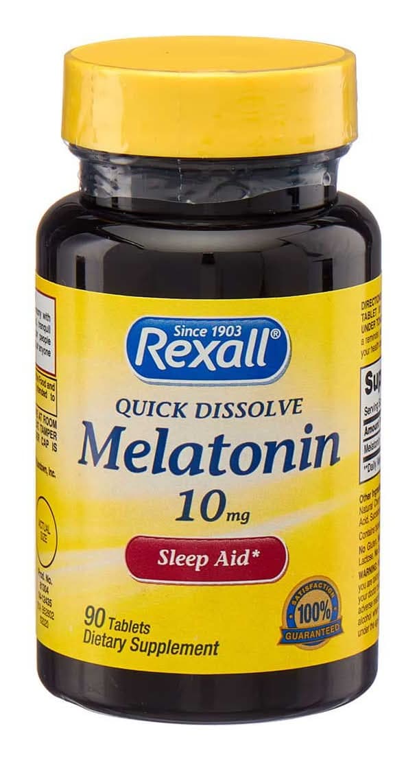 Picture of Melatonin Quick Dissolve Tablet, 10 mg, 90 ct